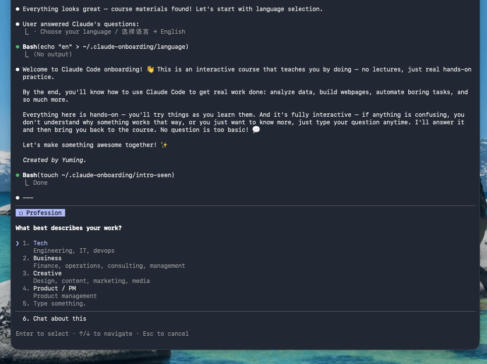Claude Code Onboarding