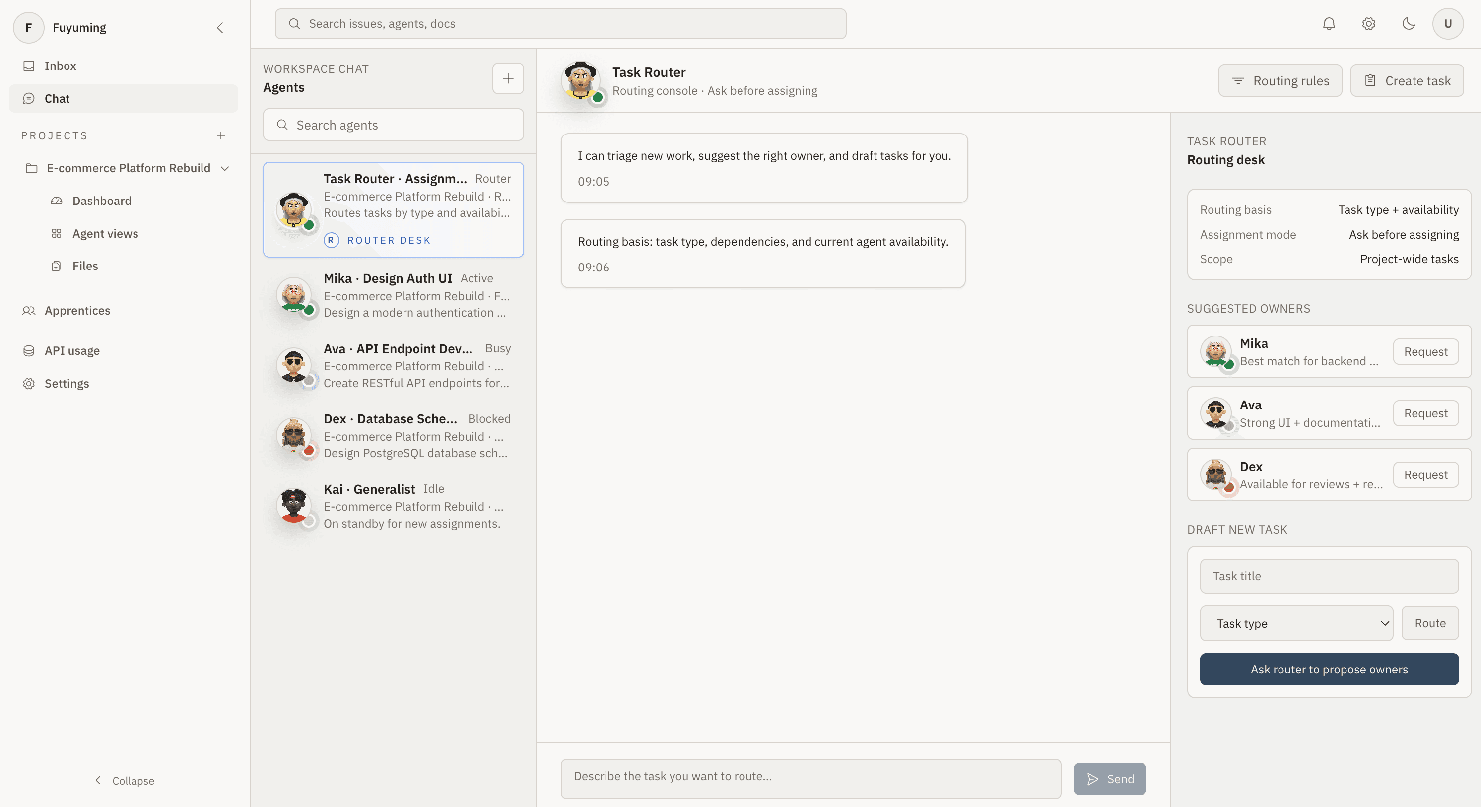 AI Agent Management Platform — A Feishu for Agents